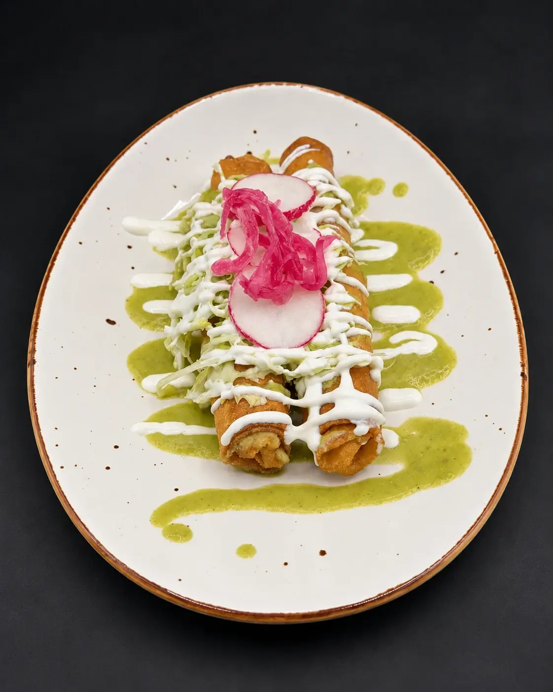 Chicken Satay Flautas at El Saguaro