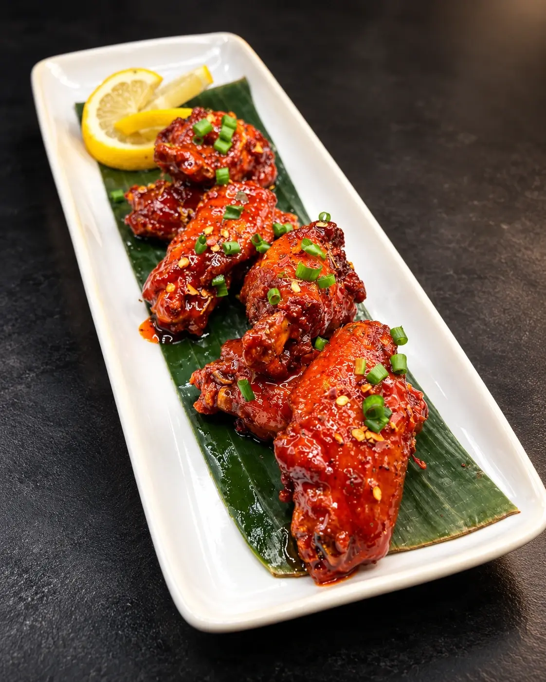Orange Habanero Wings at El Saguaro